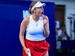 La checa Linda Fruhvirtova tuvo que venir de atrás para continuar con vida en el Puerto Vallarta Open 2025 WTA 125. CORTESÍA.