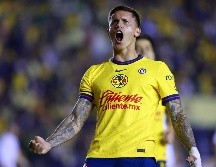 Paul Rodríguez. El americanista celebra uno de los goles del partido de la jornada 13 del torneo Clausura 2025 de la Liga MX. EFE/S. Gutiérrez