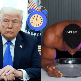 Crean en redes un video parodia de 'rutina matutina' con Trump