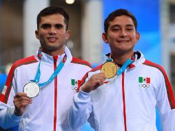 Los clavadistas mexicanos Iván García y Kevin Berlín consiguen las medallas de plata y de oro, en los Juegos Panamericanos Lima 2019. NOTIMEX / ARCHIVO