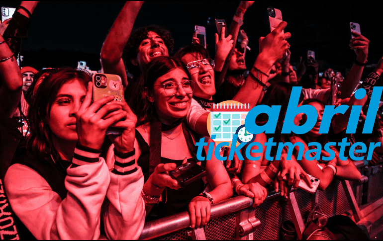 Estos son todos los conciertos que ofrece Ticketmaster en abril en el Área Metropolitana de Guadalajara. EL INFORMADOR / ARCHIVO