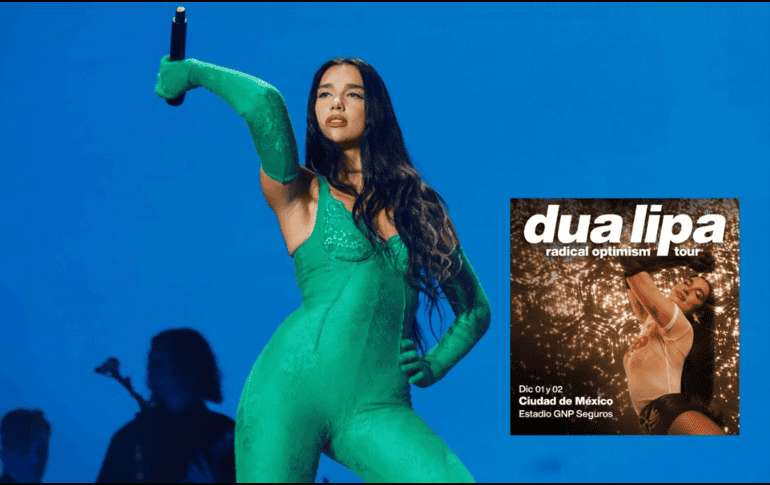 Dua Lipa: Una artista que ha demostrado su amor por el público mexicano. SUN / ARCHIVO / ESPECIAL / X / @ocesa_pop