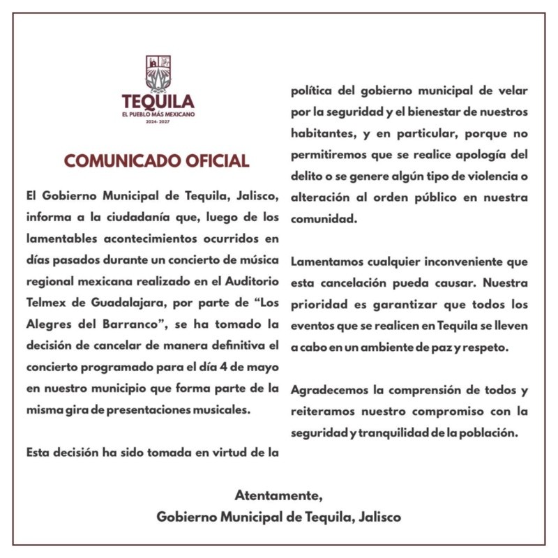 CORTESÍA/Gobierno de Tequila.