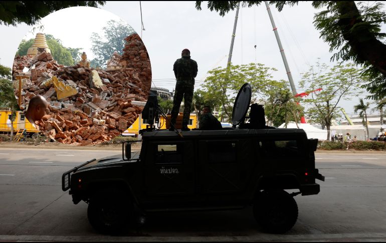 La junta militar birmana rechazó la solicitud de tregua pese a los destrozos del terremoto de hace cinco días en el país. EFE / EPA / NARONG SANGNAK