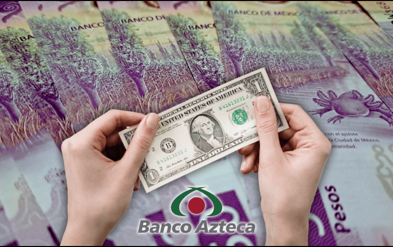 La cotización del dólar en Banco Azteca es de 19.35 pesos a la compra y 20.89 pesos a la venta.  EL INFORMADOR / O. Álvarez