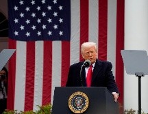 El presidente de Estados Unidos, Donald Trump, anunció esta tarde aranceles recíprocos para diversos países del mundo y dejó fuera a México y Canadá. EFE / K Nishimura