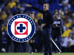 Vicente Sánchez, director técnico de Cruz Azul durante el partido de ida en los cuartos de final de la Concachampions. IMAGO7