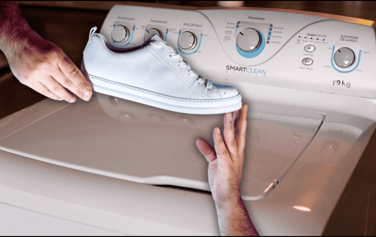 No es recomendable introducir los tenis directamente a la lavadora sin antes envolverlos en  otra prenda. EL INFORMADOR / ARCHIVO