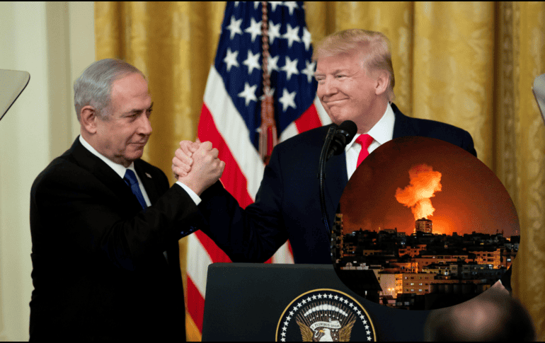 Netanyahu podría visitar Estados Unidos la próxima semana, afirmó el presidente Trump. ARCHIVO/EFE/M. Reynolds/CANVA.