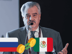 El embajador de Rusia en México, Nikolay Sofinskiy, Durante el Primer Foro Empresarial Rusia-México. EFE / I. Esquivel