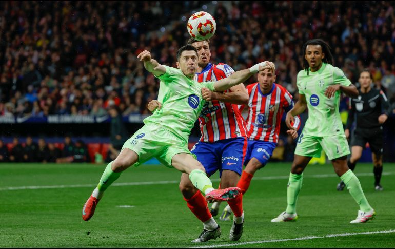 Robert Lewandowski. El jugador del Barcelona s una de las cartas fuertes rumbo la final contra el Real Madrid. EFE/J. Martín