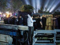 El derrumbe ocurrió cerca de 20 metros del área de prensa, donde se encontraban los dos lesionados. SUN/ Y. Osnaya.