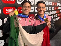 Oro para México tras ganar la prueba de trampolín 3m sincronizado en la Copa Mundial de Clavados Guadalajara 2025. EL INFORMADOR / A. GARCÍA