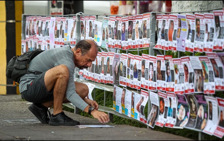 México acumula a la fecha más de 120.000 personas desaparecidas, según datos del Registro Nacional de Personas Desaparecidas y No Localizadas (RNPDNO). EL INFORMADOR/ ARCHIVO.