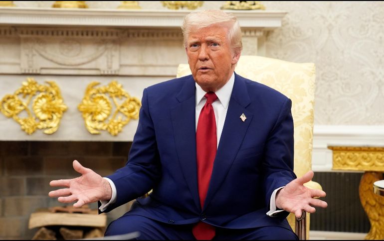 Leavitt incidió en que los aranceles ya decididos seguirán en vigor mientras prosiguen las negociaciones. EFE/EPA/Y. GRIPAS