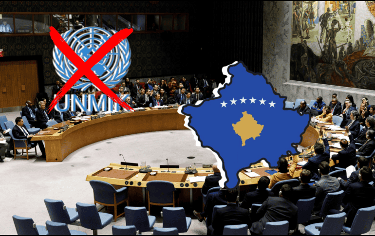 Estados Unidos pide en el Consejo de Seguridad terminar con la misión de la ONU en Kosovo. ARCHIVO/EFE/J. Lane/CANVA.