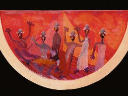 Vista de la sandía intervenida por Miguel Méndez. CORTESÍA