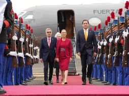 Sheinbaum llega a Honduras para participar en la Cumbre de la CELAC. ESPECIAL / GOBIERNO DE MÉXICO