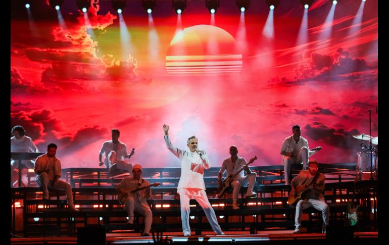 Miguel Bosé en el Hospicio Cabañas. GENTE BIEN JALISCO / Cortesía