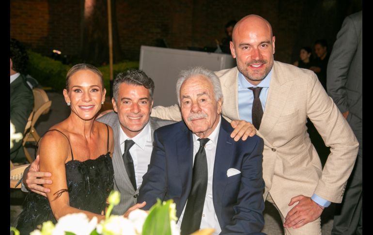 Ana Victoria Leroy, Alejandro Leroy, Alejandro Leroy y Hugo Salazar. GENTE BIEN JALISCO / J. Soltero