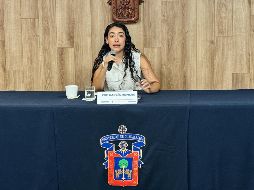 La presidenta de la FEU, Zoé García, encabezó el encuentro con medios de comunicación con un mensaje contundente: nos faltan estudiantes. EL INFORMADOR/C. MARTÍNEZ