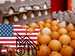 Los precios de los huevos llegaron a 5,90 dólares en febrero, superando el récord anterior de 4,95 dólares por docena. EL INFORMADOR / ARCHIVO