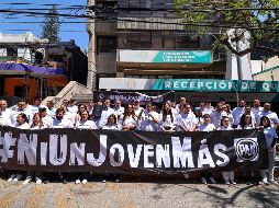 Juan Pablo Colín Aguilar, presidente del PAN Jalisco hizo hincapié en la situación de las madres buscadoras, quienes, dijo, siguen actuando solas, sin el respaldo del Estado ni de la nación. EL INFORMDADOR/ H. Figueroa.