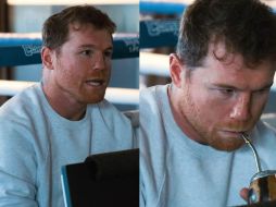 Álvarez se mostró llegando al gimnasio con el mate en la mano. INSTAGRAM/ @canelo.