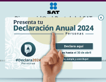La forma de hacer la Declaración Anual es sencilla, porque la información se encuentra precargada en el portal del SAT. ESPECIAL / SAT