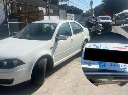 La intervención se originó debido a que el conductor y sus acompañantes no contaban con el cinturón de seguridad puesto. ESPECIAL / POLICÍA VIAL