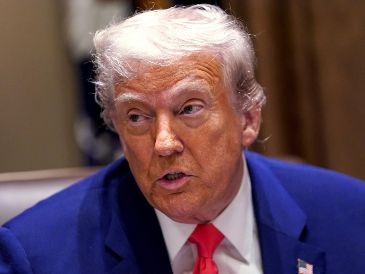 rump comentó: "Pienso que la relación entre Ucrania y Rusia podría estar mejorando". AP