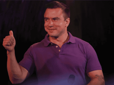 A lo largo de la campaña electoral, Noboa ha reiterado su intención de elaborar una nueva Constitución. EFE / C. DURÁN