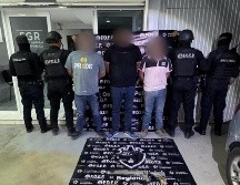 Los tres sujetos formarían parte de una célula delictiva especializada en el robo de camiones de carga en tramos carreteros de la Región Valles. ESPECIAL