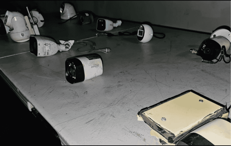 Ante los hallazgos, las autoridades procedieron con el retiro de los dispositivos. ESPECIAL/Secretaría de Seguridad