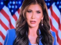 En el mensaje, Noem agradece al presidente estadounidense, Donald Trump, por hacer la frontera segura. ESPECIAL