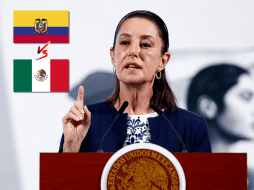 Sheinbaum recordó que la ruptura de relaciones diplomáticas con Ecuador ocurrió con motivo del violento asalto a la embajada de México en Quito, el 5 de abril de 2024. EFE / M. Guzmán