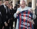Durante su pontificado, el Papa Francisco recibió en el Vaticano a numerosas figuras deportivas. EFE / ARCHIVO