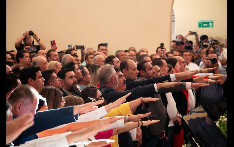 Este martes rindió protesta el nuevo Comité Directivo Estatal de Jalisco de la Confederación Autónoma de Trabajadores y Empleados de México (CATEM) en Jalisco, con Alfredo Barba Mariscal como líder al frente de este sindicato. CORTESÍA