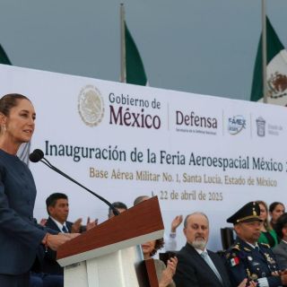 Sheinbaum inaugura la Feria Aeroespacial México 2025 como parte del Plan México