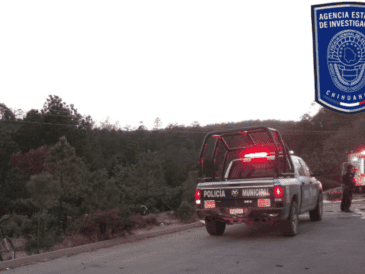 Del accidente se hizo cargo la Dirección de Tránsito y Vialidad del municipio de Guachochi. ESPECIAL/ Fiscalía General del Estado de Chihuahua