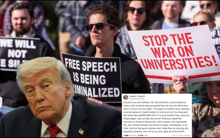 Donald Trump dedicó un mensaje a través de Truth Social para arremeter en contra de Harvard. EFE / ARCHIVO