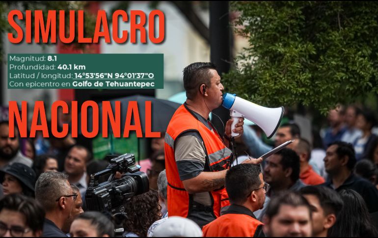 El Simulacro Nacional se realizará el próximo martes 29 de abril a las 11:30 horas; pregunta en tu institución si se realizará para que estés preparado. EL INFORMADOR / ARCHIVO