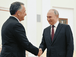 El presidente de Rusia, Vladímir Putin, con el emisario de Estados Unidos, Steve Witkoff. EFE / K. Kormilistsyna, Sputnik