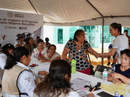 Más de un millón de mujeres de 63 y 64 años ya están recibiendo la Pensión Mujeres Bienestar, que otorga tres mil pesos bimestrales. SECRETARÍA DEL BIENESTAR