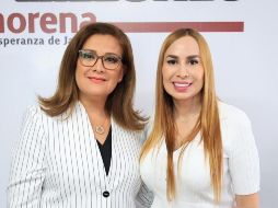 Erika Pérez García (derecha) en conjunto con María Esther Torres Magaña (izquierda) denunciaron negligencia por parte de la ex alcaldesa, Gala del Carmen Lepe Galván. ESPECIAL