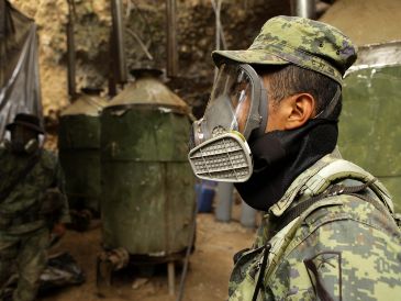 Elementos del Ejército realizaron cateos y desmantelamientos en fincas de los poblados de Tranquitas y San Rafael, en Culiacán. EL INFORMADOR / ARCHIVO