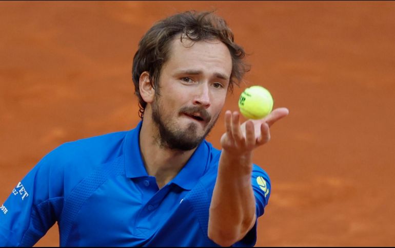 Medvedev busca regresar a la final de un torneo por primera vez en más de un año. EFE/J. Martín