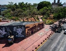 Durante la manifestación, personal de Inspección y Vigilancia dialogaron con los comerciantes a fin de evitar obturaciones en la vía pública, indicó el Gobierno tapatío. EL INFORMADOR/A. Navarro.