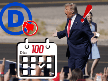 Los demócratas del Congreso denuncian el "caos" de los primeros 100 días de Trump. ARCHIVO/AP Photo/J. Locher/CANVA.