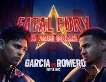 El boxeador norteamericano Ryan García se enfrentará a su compatriota Rolly Romero por el título regular de peso welter de la (AMB) este viernes 2 de mayo. X/ @Turki_alalshikh.